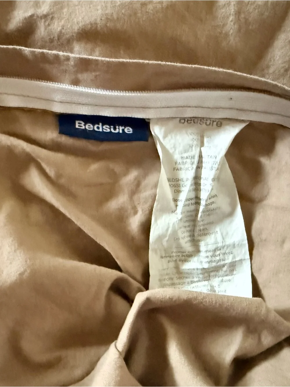 Bedsure Cotton Taupe King Duvet Cover Set